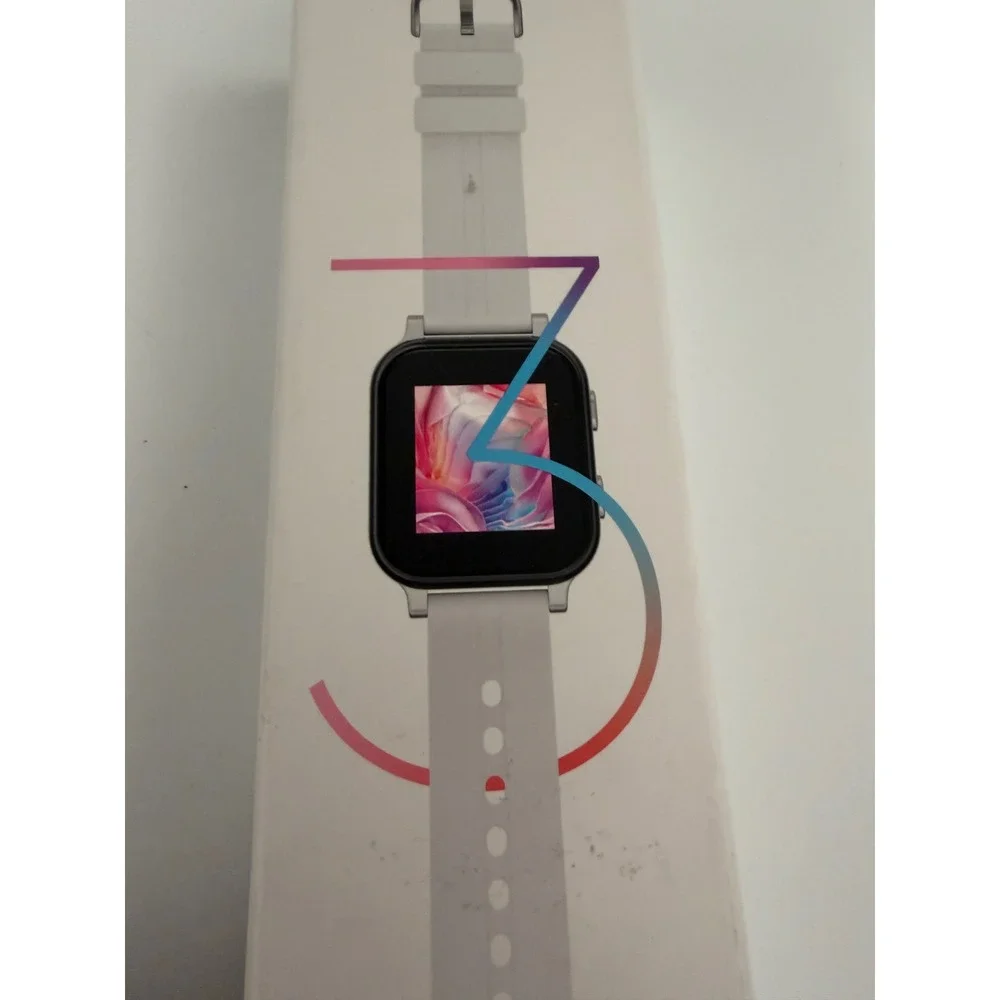 Gabb Watch 3 Kids Smartwatch Silver Paw Print Band GW23 GPS Tracker Messaging